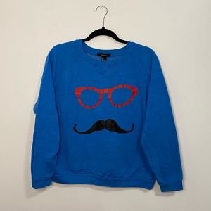 MOUSTACHE CREWNECK